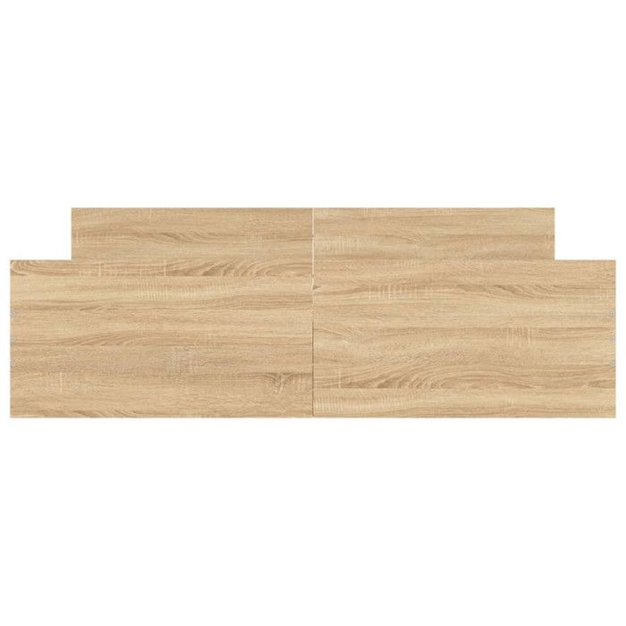 VidaXL Bed Frames Headboard and Footboard Sonoma Oak 160x200 Cm 3203763