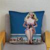 Vintage European Sexy Women Polyester Cushion Cover Sexy Lady Pattern Pillow Cover Decorative For Car Sofa Home 45X45Cm
