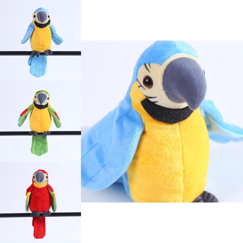 Premium Electronic Pets Talking Parrot Plush Toy For Kids With Funny Sounds And Records