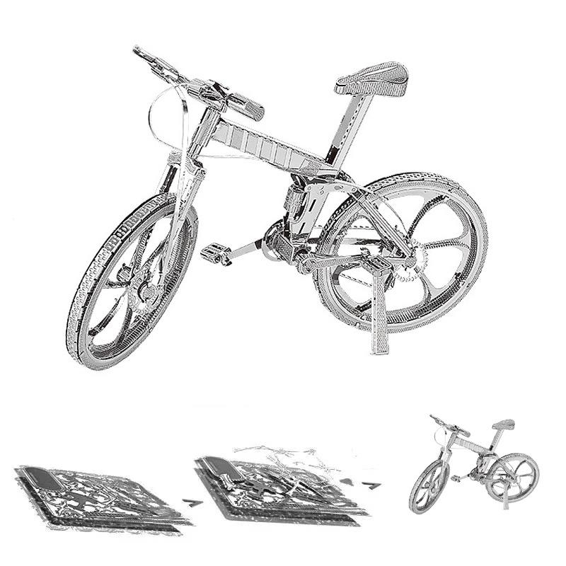 3D Metallpuzzle: Liebe Puzzle Verkehrsmittel-Serie - Auto, Straßenbahn, Fahrrad, EMU-Bausatz