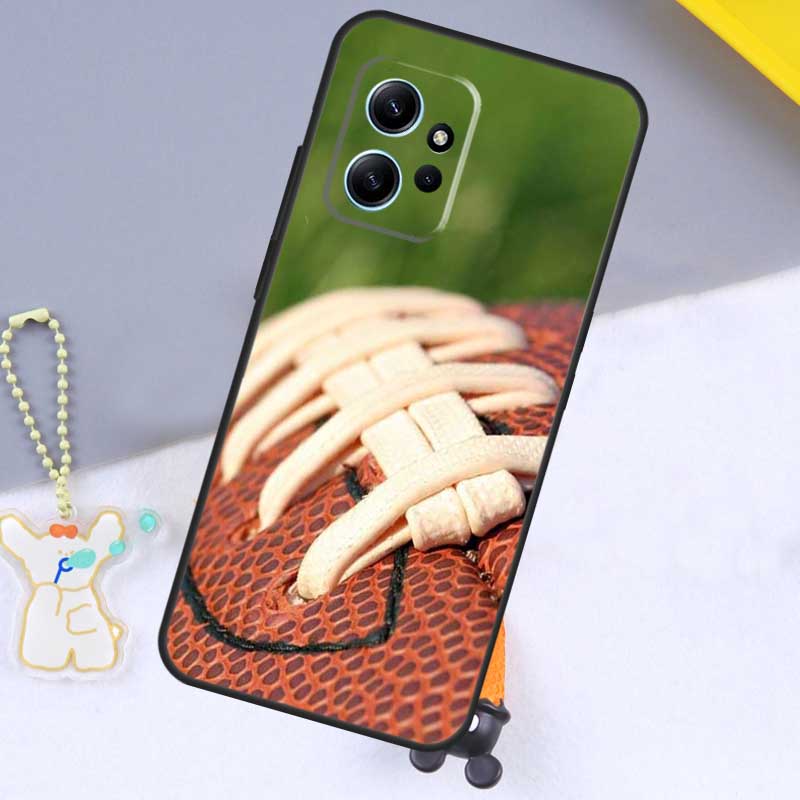 American Football Sport Case For Xiaomi Redmi Note 11 10 9 8 12 Pro 10S 11S 12S Cover For Redmi 12 9C 10C 12C 13C