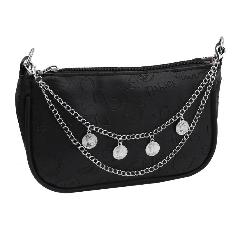 1 Piece Diy Handles Butterfly Cross Pearl Pendant Shoulder Bag Chain Replacement Bag Accessories Multi-Layer Metal Bag Chain