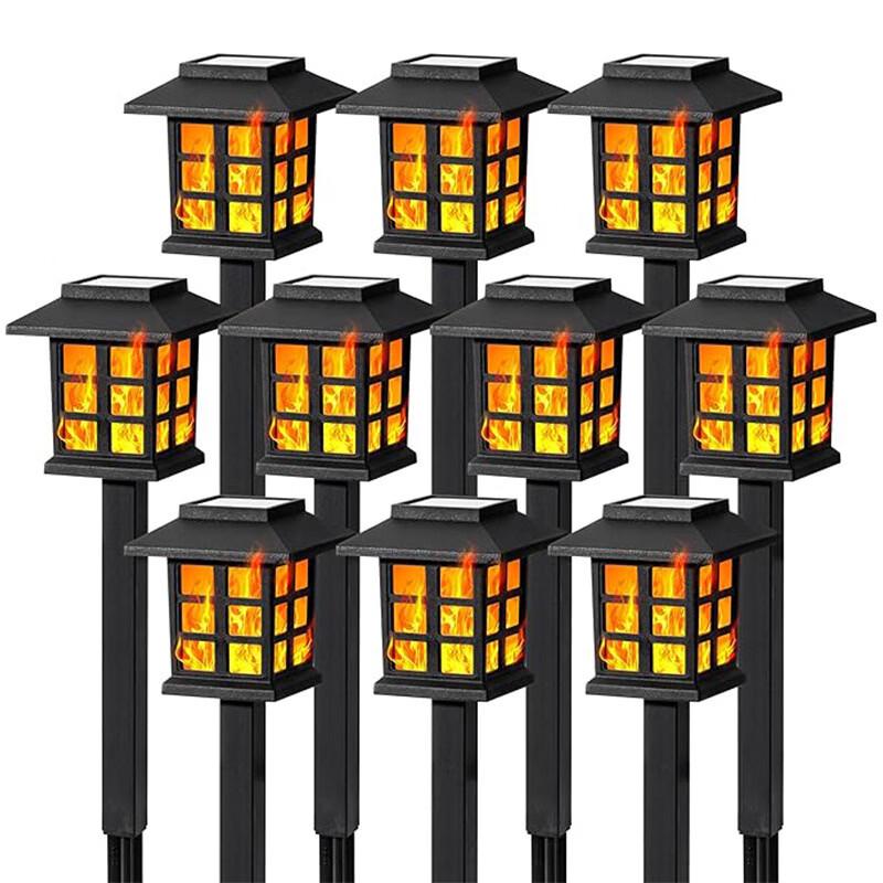 

Lishi Solar Outdoor Garden Flame Lights, Auto On/Off, 2-Pack