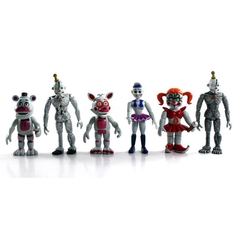 Buy 6pcs/set 10cm Fnaf Baby Funtime Foxy Funtime Freddy Ballora