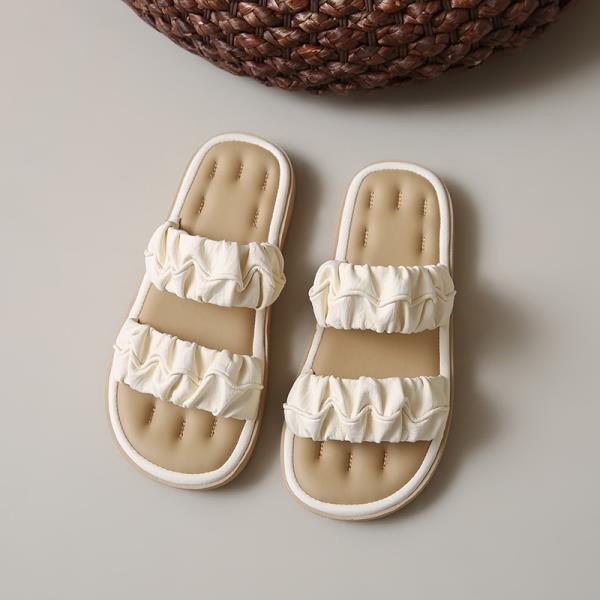 Fashion Beach Shoes Woman's Slippers Slides Fashion Sabot 2025 Soft Luxury Scandals Casual Leisure Slippers Casual Female Shoes Summer C