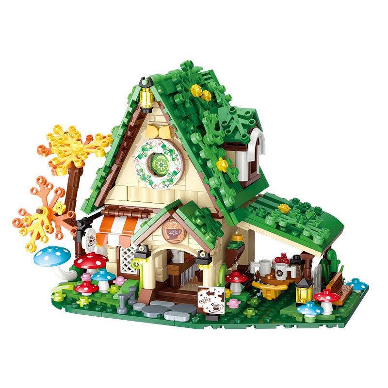 Gudi Educational Building Blocks: Coffee Shop Model Puzzle for Kids