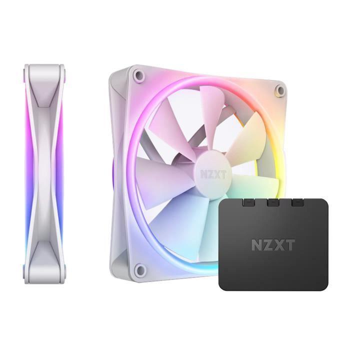 Ventilateur - nzxt - f140 rgb duo double pack - 140 mm - éclairage rgb - palier hydrodynamique