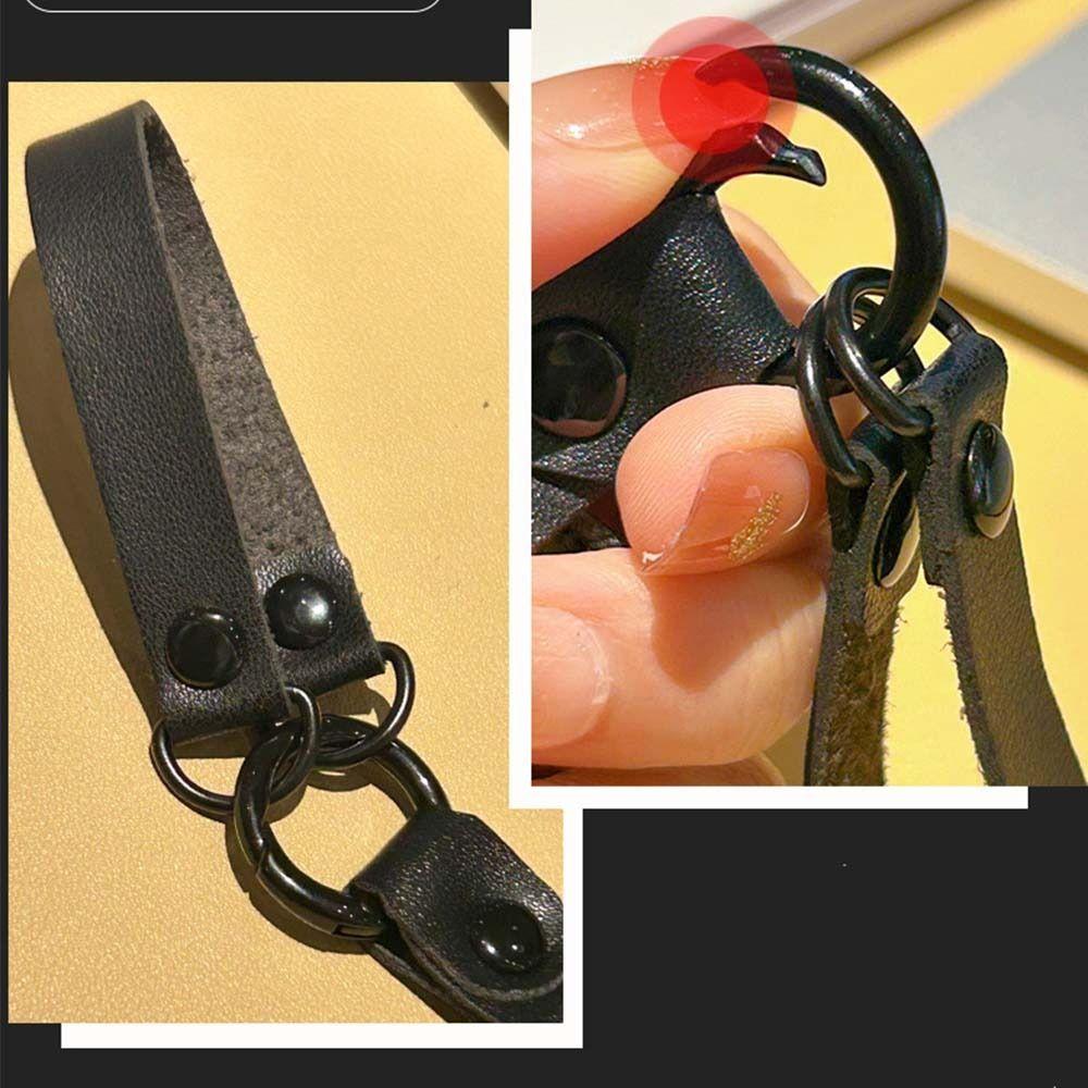 Waist Buckle PU 26 Letter Card  Key Chain Key Ring Business Key Holder  Small Gift