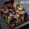 Korean Style Men's Warm Fleece Lined Thick Long Sleeve Plaid Casual Slim Fit Shirt Fashionable Winter Clothing