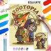 Oil Painting Painting Art Zootopia Fan Hobby Cultivating Gifts Home Decoration