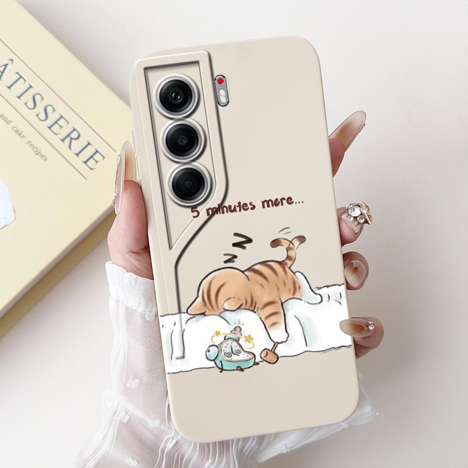 For Tecno Camon 40 Pro 4G Camon40 CM5 CM6 Cute Rabbit Cat Cartoon Phone Case For Camon 40 40Pro 4G Soft Silicone Cases Bumpers