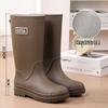 R Series High Tube Rain Shoes Fashion Women's Rain Boots Long Tube Waterproof Shoes New Water Shoes Platform Water Boots