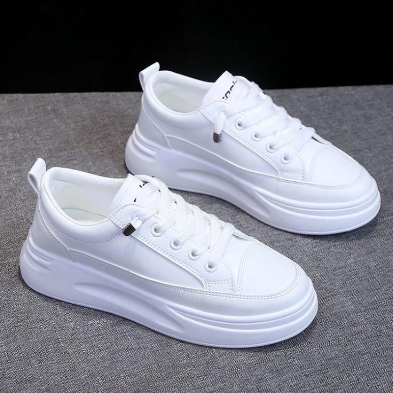 Little White Shoes Women's Autumn New Student Versatile Board Shoes Women's Platform Sports and Leisure Women's Shoes