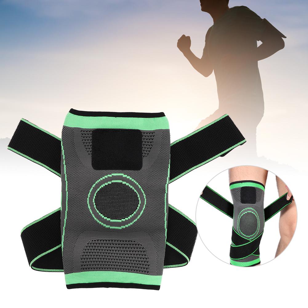 Outdoor Sport Compression Kneepad Fixed Belt Kneecap Fitness Training Protective GearL