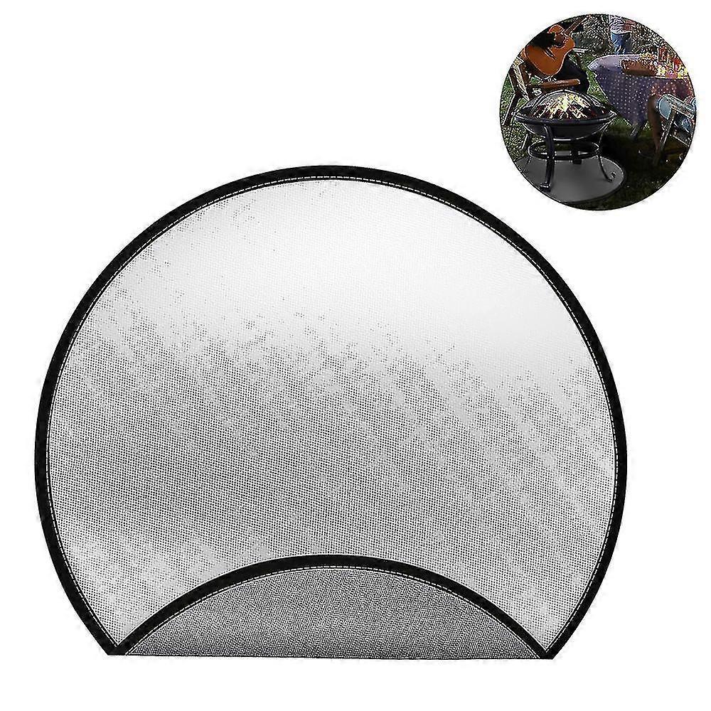 Fire Pit Mat, Round Fireproof Mat For Fireplace,30*30 Inch - RIpj