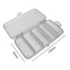 Transparent 48 Grids Plastic Fishing Tackle Box Lures Bait hooks Connector Storage Case Container Organizer Collection Tools