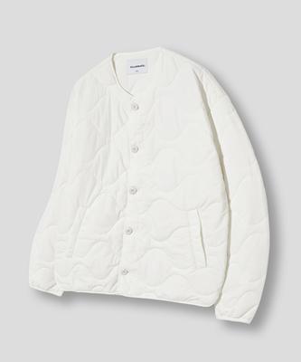Filluminate Nylon Pot Quilted Jacket - Cream