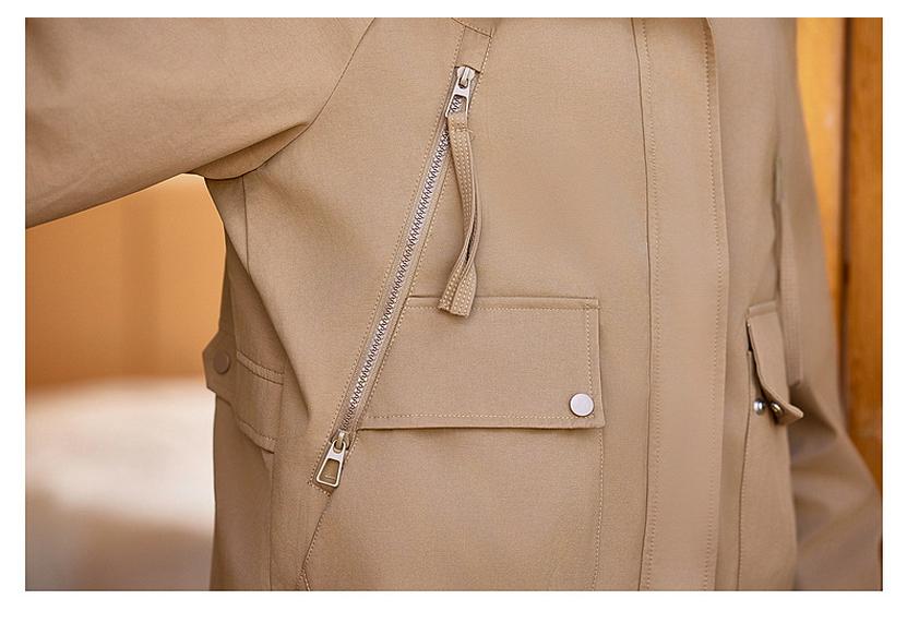 Women's 2026 Retro Petite Short Windbreaker - Spring/Autumn Casual Jacket