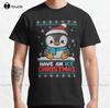 Penguin Ice Christmas Ugly Sweater Classic TShirt Unisex Tshirts Custom Aldult Teen Unisex Digital Printing Tee Shirt Xs5xl