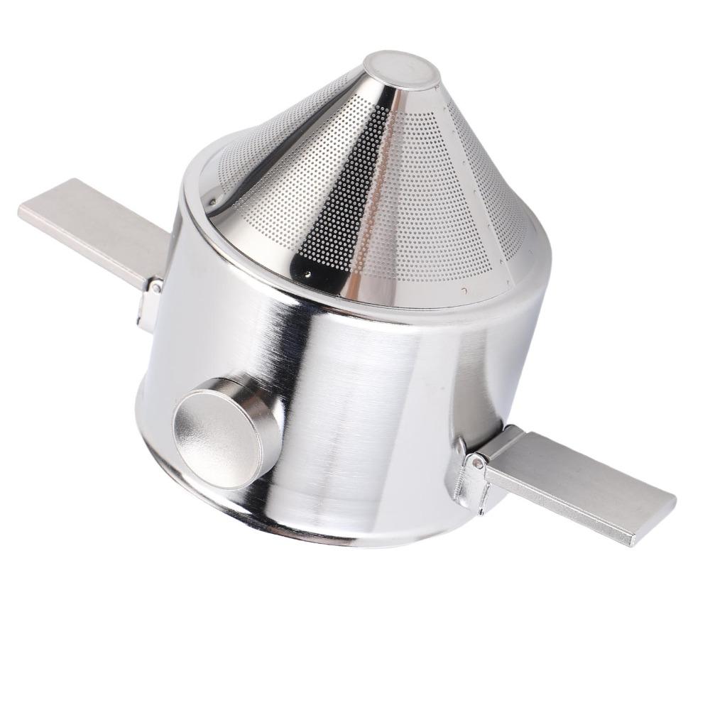 Stainless Steel Reusable Coffee Filter Collapsible Paperless Coffee Dripper Cup For Camping