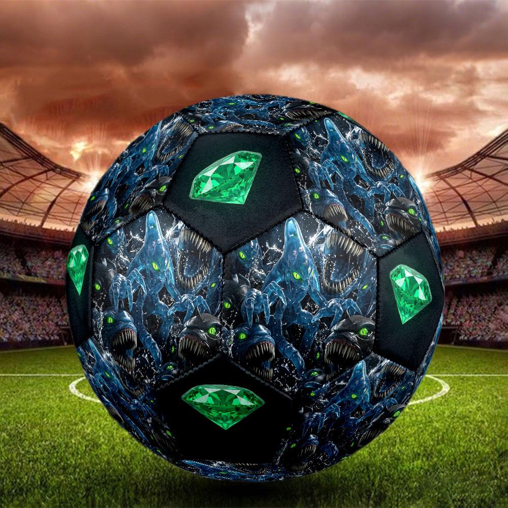 1pc Sonic the Hedgehog Soccer Ball Size 5 Indoor Soccer Ball Fashion Colorful Backyard Game - Great For Sports Fans Gift HE63