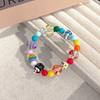 Creative Cartoon Graffiti Cute Panda Dog Beaded Bracelet, Sweet Girl High-End Resin Macaron Jewelry