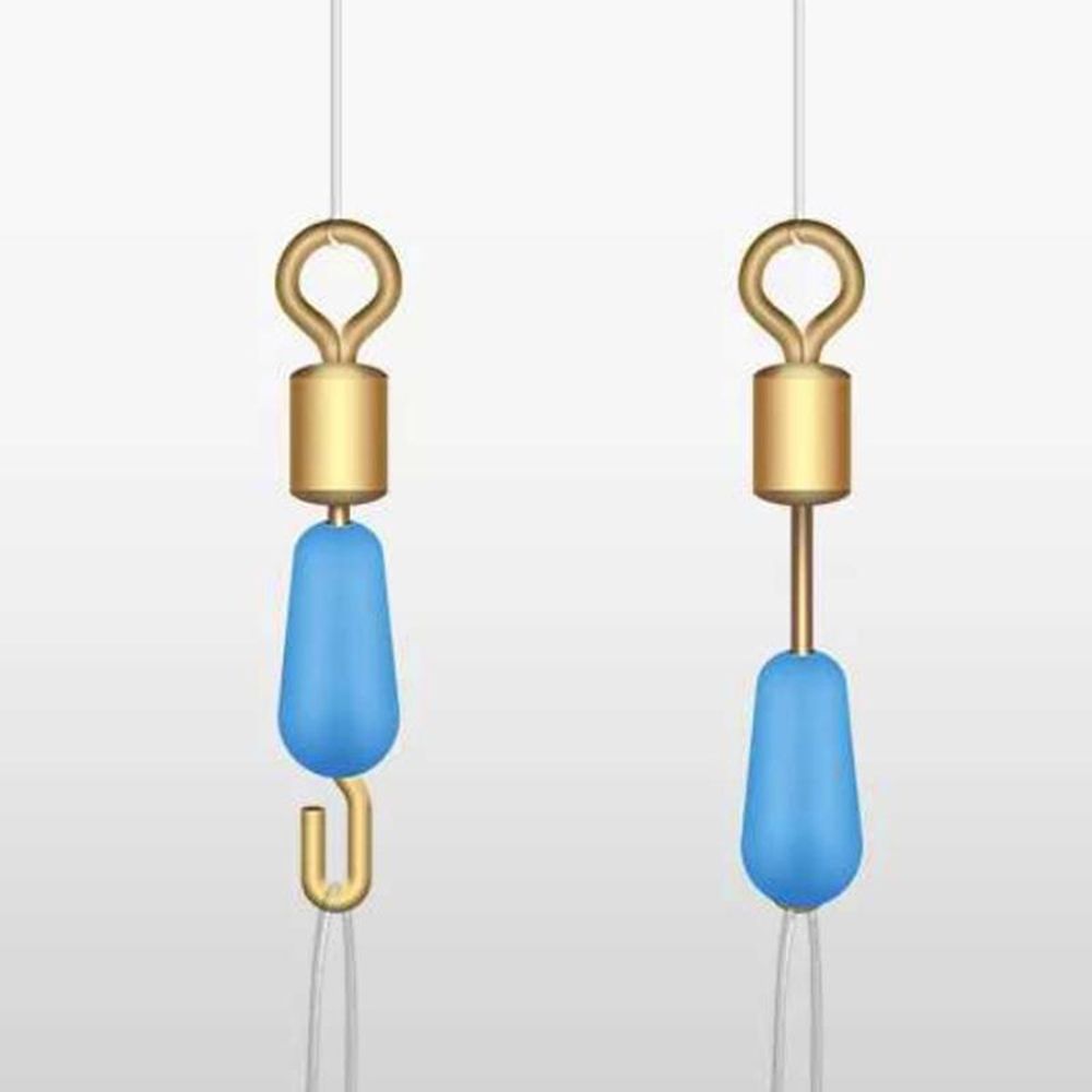 Rolling Rotating Fishing Gear Color Fast Link Silicone Swivels Connector Line Hook Fishing Floats