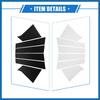 6 Pcs Pillar Posts Door Window Trim Cover Compatible for Chevrolet Malibu 2016-2021, Durable Plastic Black Anti Scratch Stickers Door Pillar Moldings