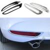 For Mazda 3 Mazda3 Axela M3     Car ABS Chrome/Carbon Fiber Cover Trim Back Tail Rear Fog Light Lamp Frame Stick