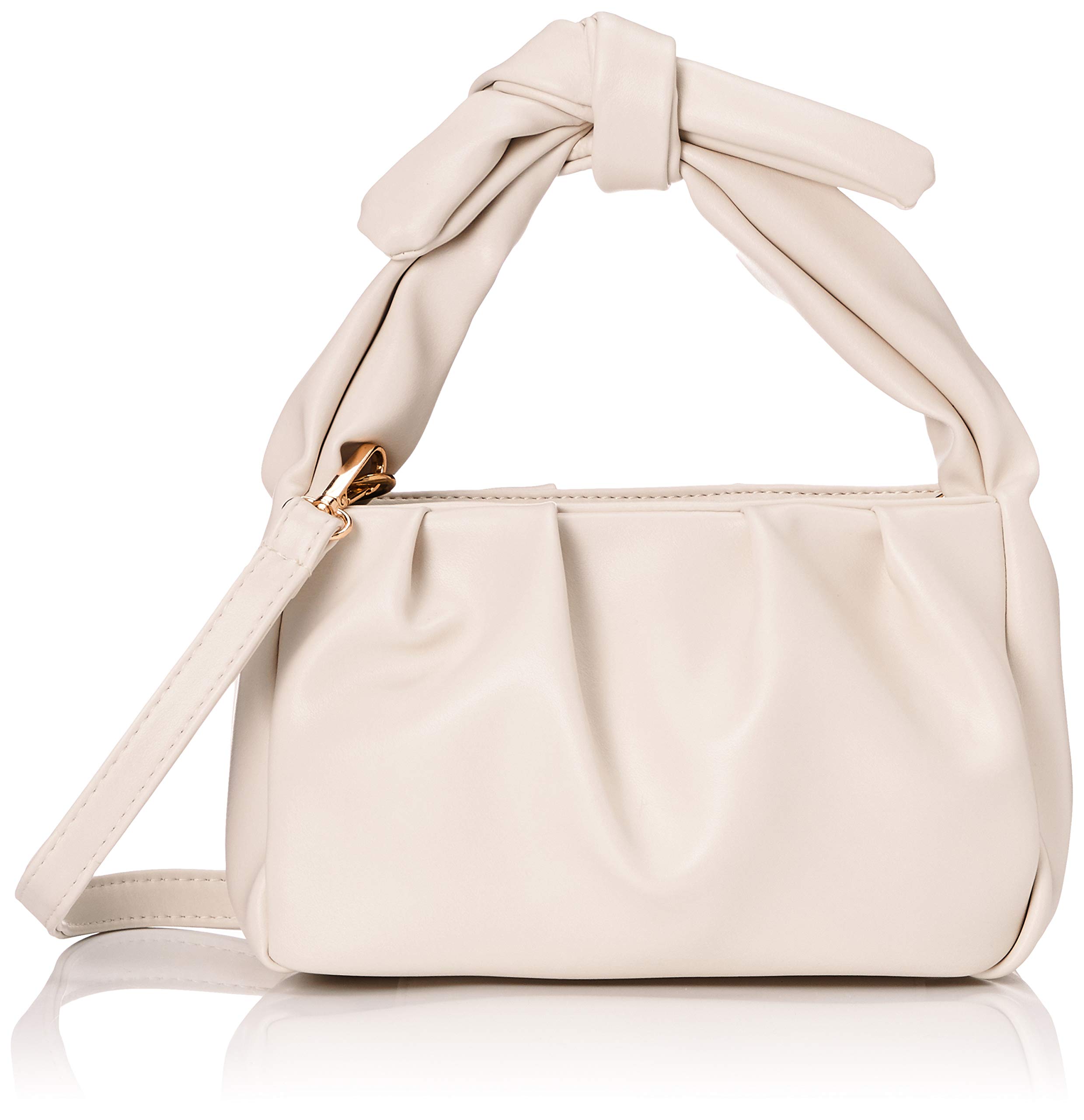 

Shoulder Bag Leather Crossbody Knotted Handle Tote Bag Small 2way Ready to Ship Off Size [Seiko] Women s TZM-203-IB-FF White/One
