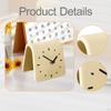 Desk Clock Desktop Ornament Table Decorative Simple Silent Modern Art for Shelf Bedside