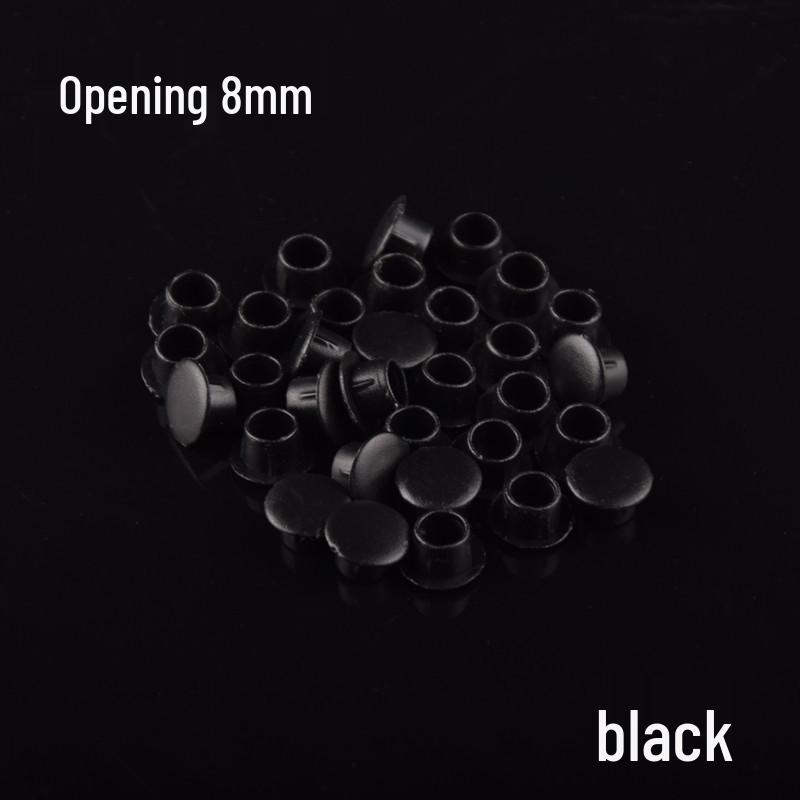 Round Plastic Hole Plugs for Cabinets and Wardrobes - Decorative Dustproof Screw Covers