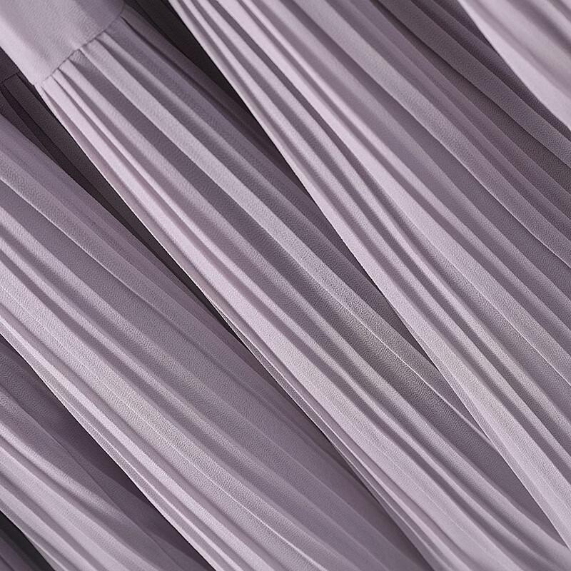 Elegant Pleated A-line Midi Skirt