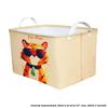 Canvas Cloth Collapsible Storage Basket For Dormitory Clothes And Toy Organization