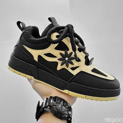 Vulkanisierte Plateauschuhe für Herren, neue Mode, erhöhte dicke Sohle, atmungsaktiv, lässig, verschleißfest, lässige Sportschuhe für Herren