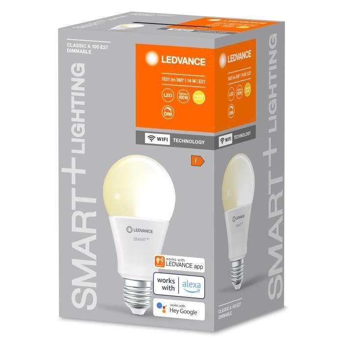 Ampoule led - ledvance - smart+ wifi - 14w - 1521lm - compatible alexa