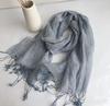 100% Linen New Spring and Autumn Unisex Scarf Echarpe Muslim Hijab Foulard Shawls Tie Dye Scarves Women/Men Sjaal Scarfs