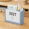 Self-discipline Plan 2027 Desk Calendar Multicolor Desktop Organization Box  School