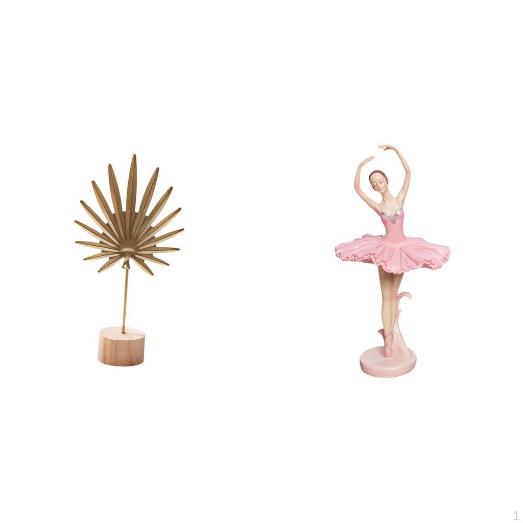 Sculpture Metal Ballerina Figurine Resin Girl Statue Shaped Crafts Nordic Creative Ornament Abstract
