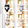 Plush Wolf Keychain With Soft Polyester Fill For Girls Gift Bag Charm