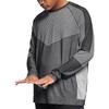 Nike T-shirt a Maniche Lunghe con Collo Giro e Pannello in Rete Uomo Top Nera AR1572-010