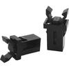 2 PCS Car Sunglasses Holder Catch Latch, Self-Locking Trash Can Top Lid Push-Type Switch Lock, Plastic Latch Lock Replacement for Storage Box Lid