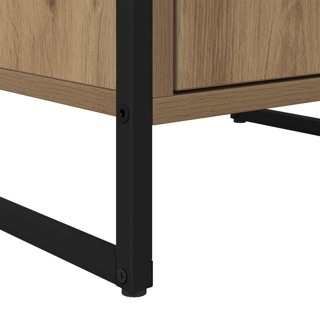 Sideboard Rustic Oak Style 43 x 36 x 75.5 cm Engineered Wood