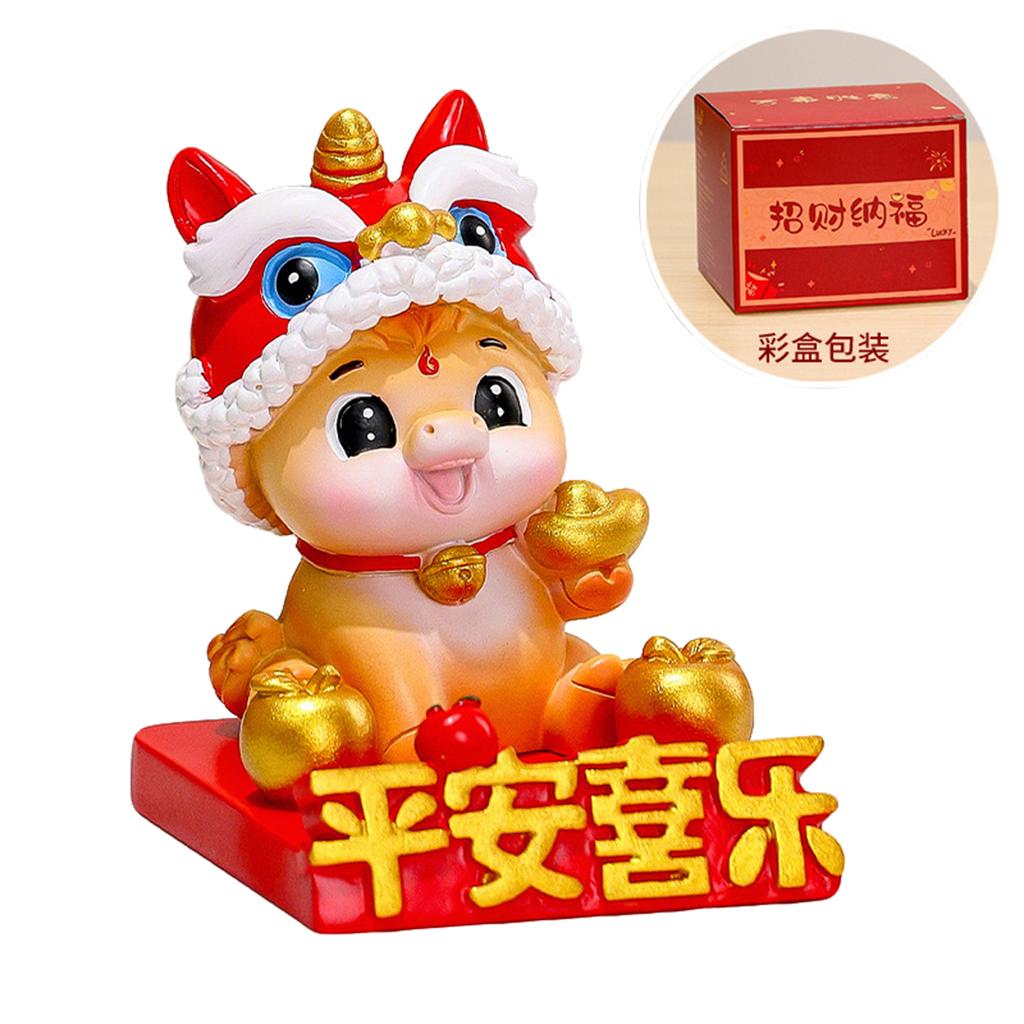 Zodiac Horse Desktop Phone Stand Chinese New Year Gift National Trend Mascot Figurine