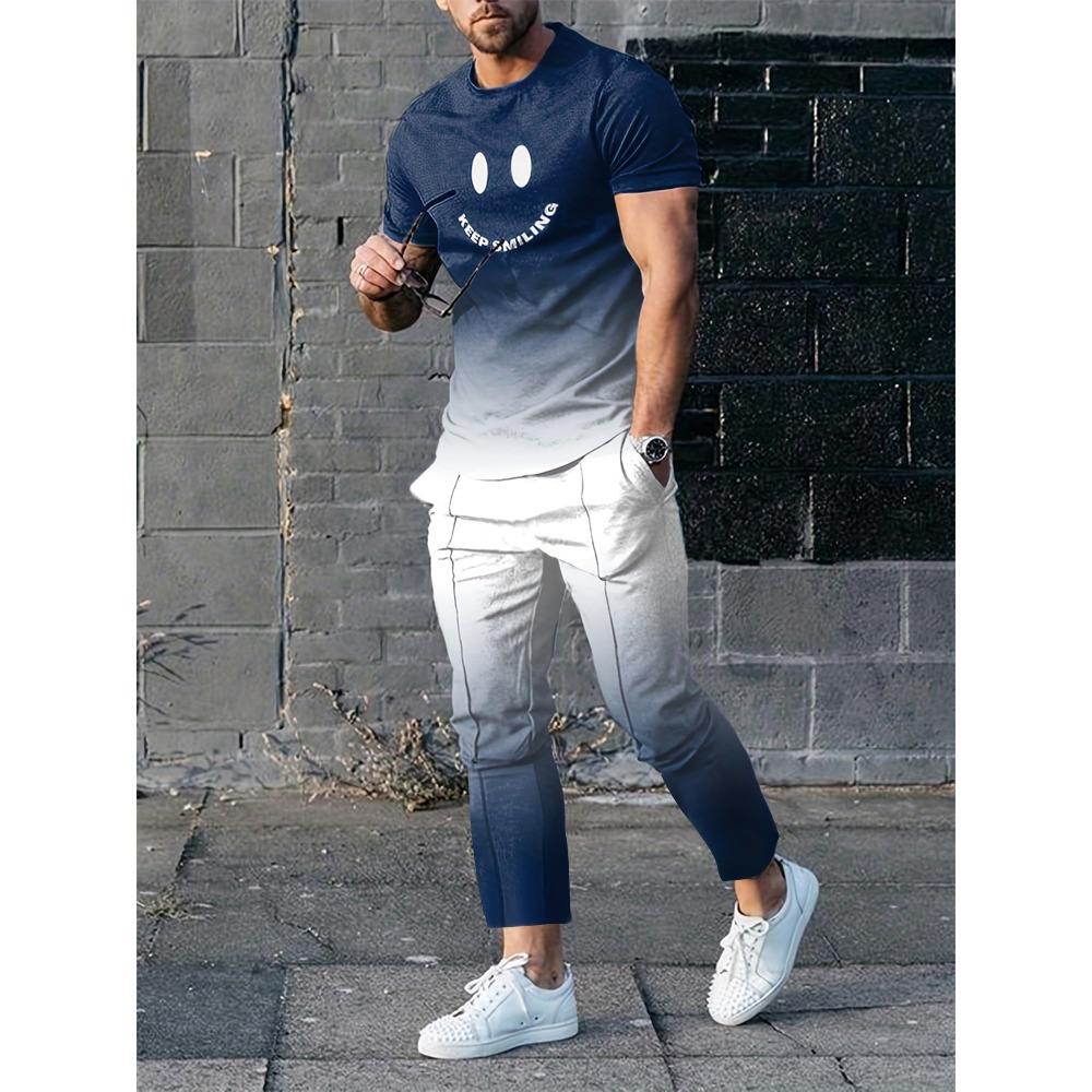 Sommer Neu Herren T-Shirt Hose Anzug Camouflage Druck Kurzarm Rundhals T-Shirt Lässig Outdoor Kleidung Bequem
