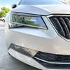 For Skoda Superb B8 2016-2018 Car Lid Trim Lamp Cover Body Kits Front Headlight Eyebrow Eyelids Sticker