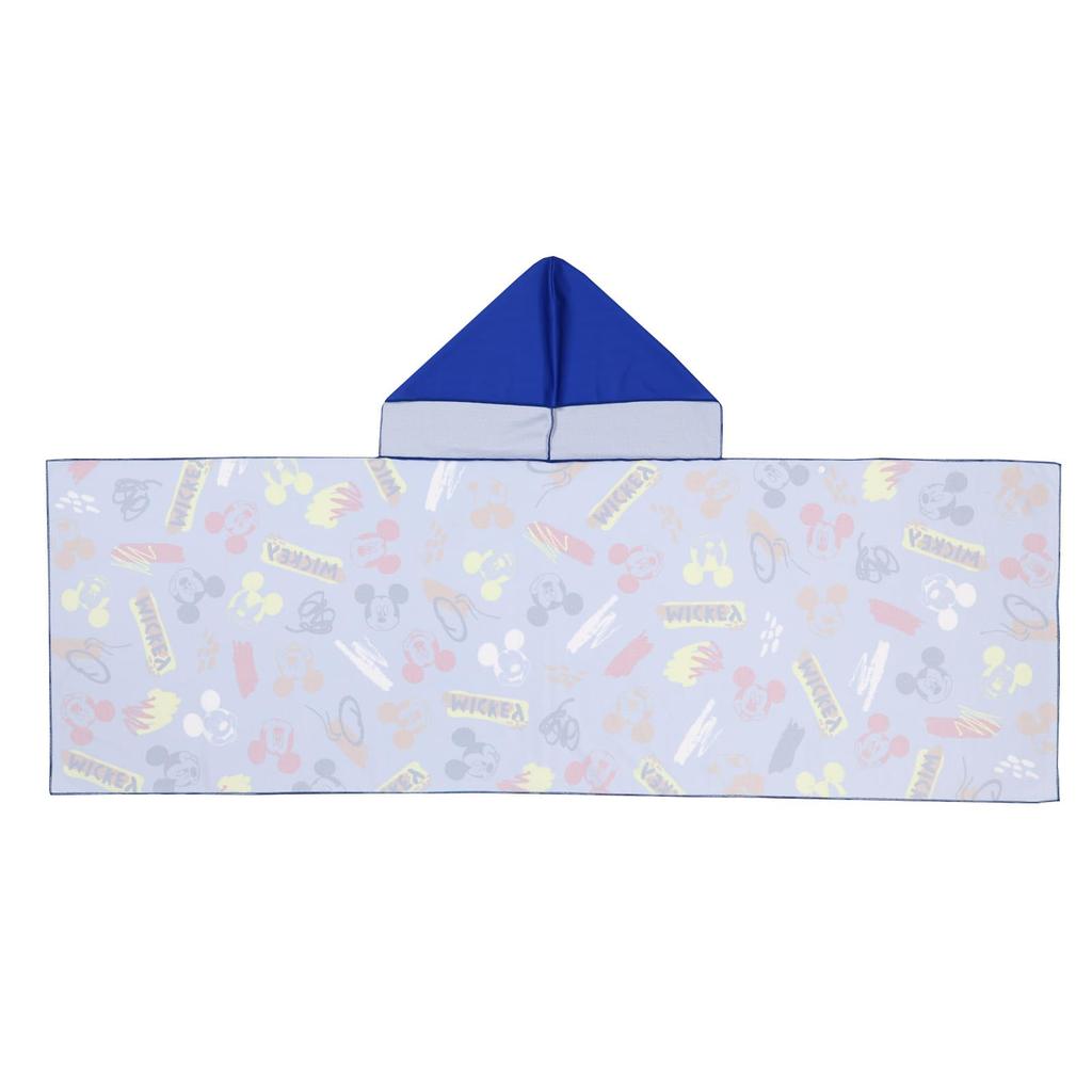 Marushin Cooling Hooded Disney Mickey Mouse Painting Cool To the Sun Drawstring Bag Product 2125024600 Towel, Logo, Touch, Protection, Included,