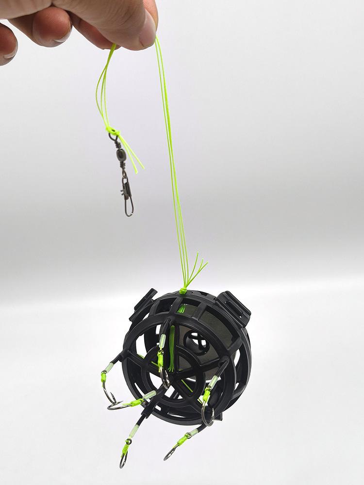 

Reverse Bottom Cage Upward Bait Cage Hook Reverse Bottom Fishing Upward Flipping Board Explosion Hook Material Practical Tools 9 чёрный