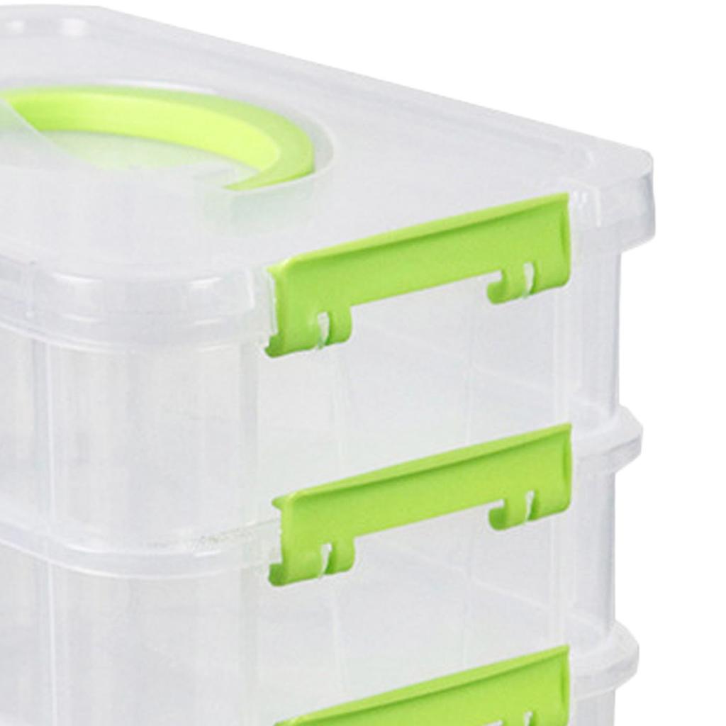 Stackable Storage Box Desktop Toy Blocks Organizer Box with Lid Storage Organizer Box for Bedroom