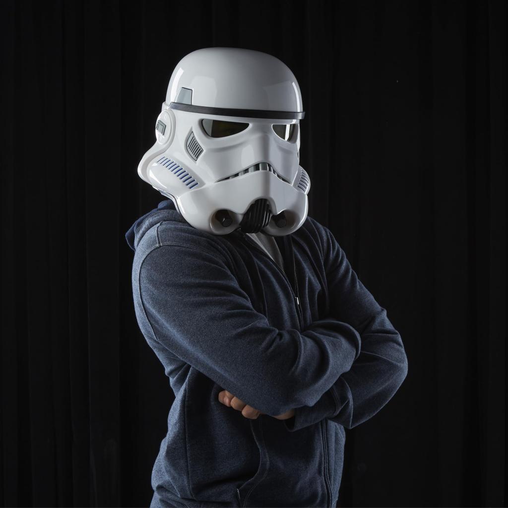 Star Wars Black Series Imperial Stormtrooper Premium Electronic Helmet Rogue One Story Adult Item Role-Playing (Ages 14+)